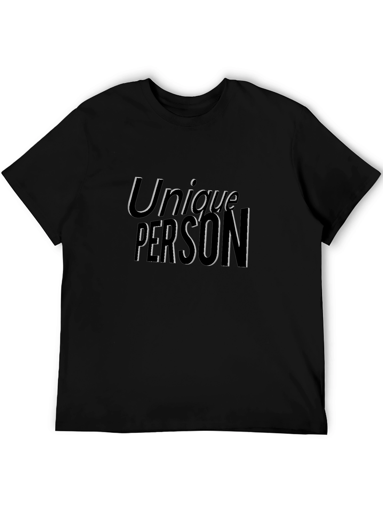 Unique Person Black T-Shirt