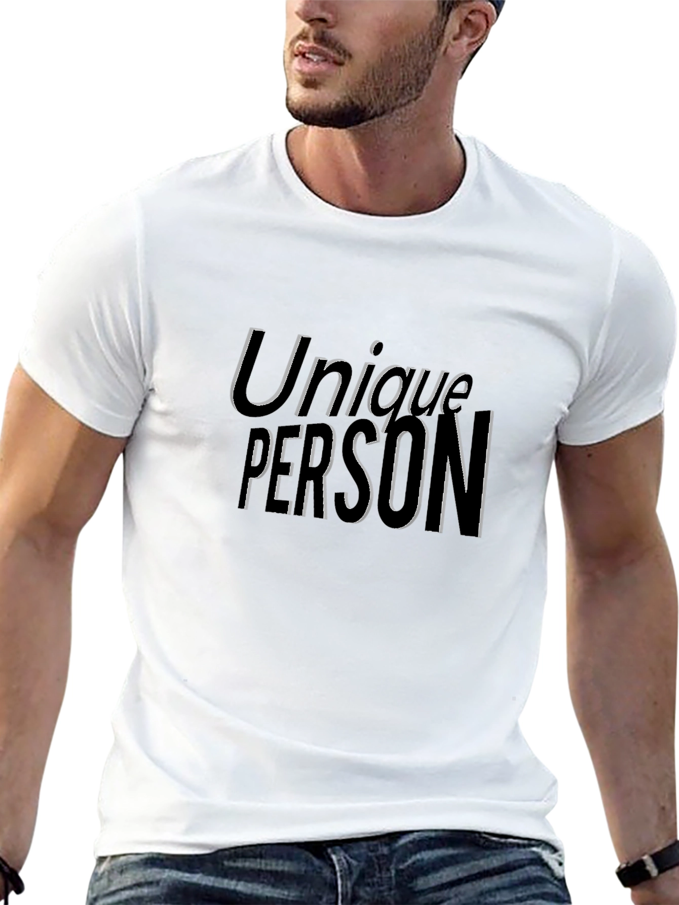Unique Person Black T-Shirt