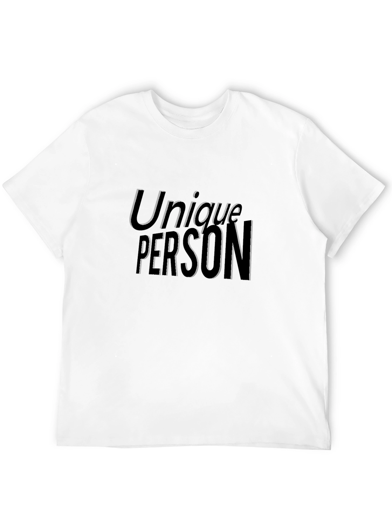 Unique Person Black T-Shirt
