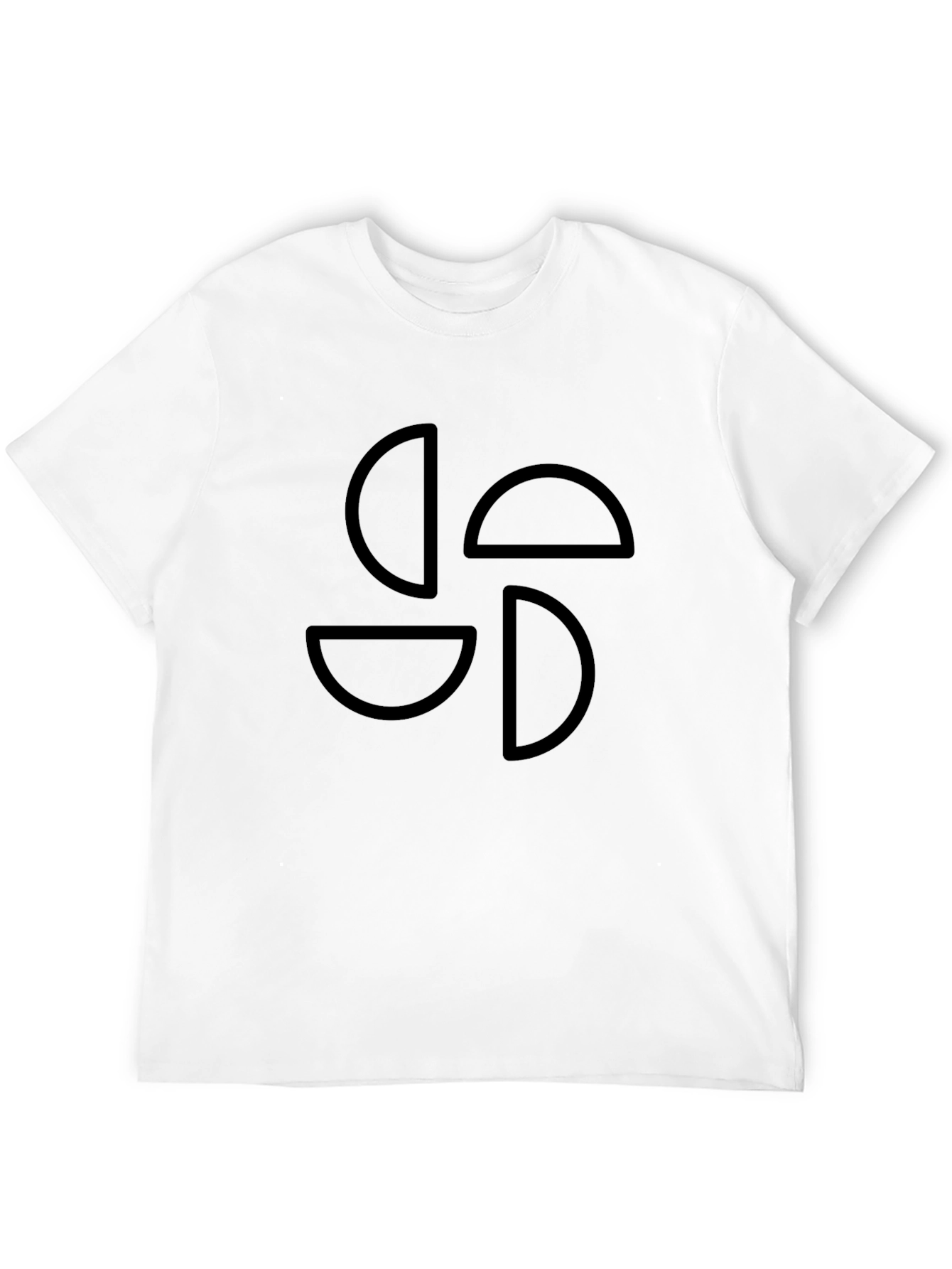 Black Lauburu T-Shirt: Basque Cross Symbol Tee