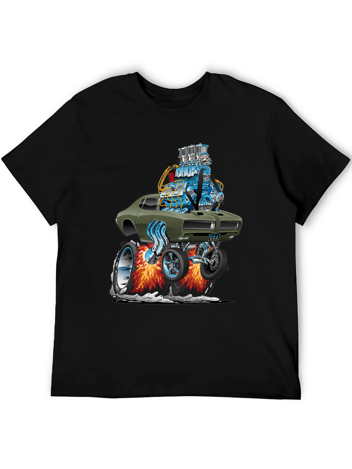 Muscle Car Cartoon T-Shirt