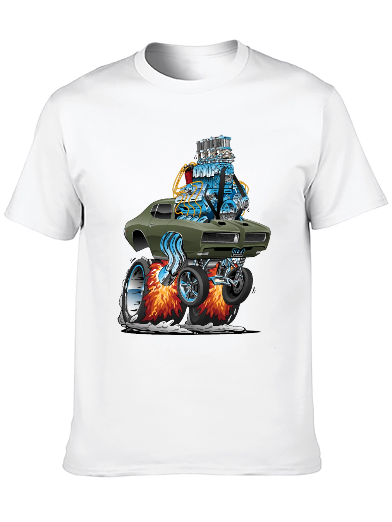 Muscle Car Cartoon T-Shirt