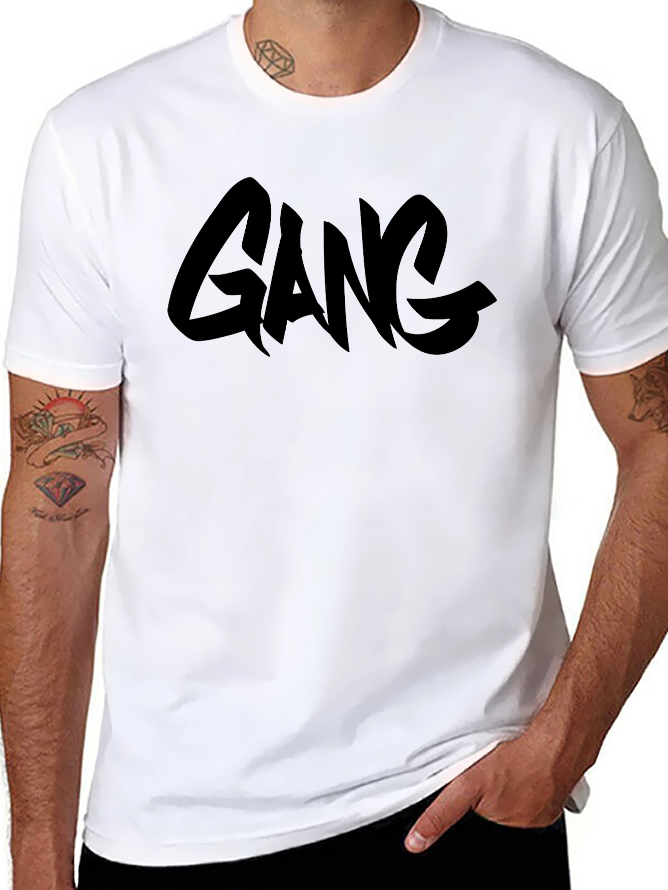 Gang Graphic Black T-Shirt