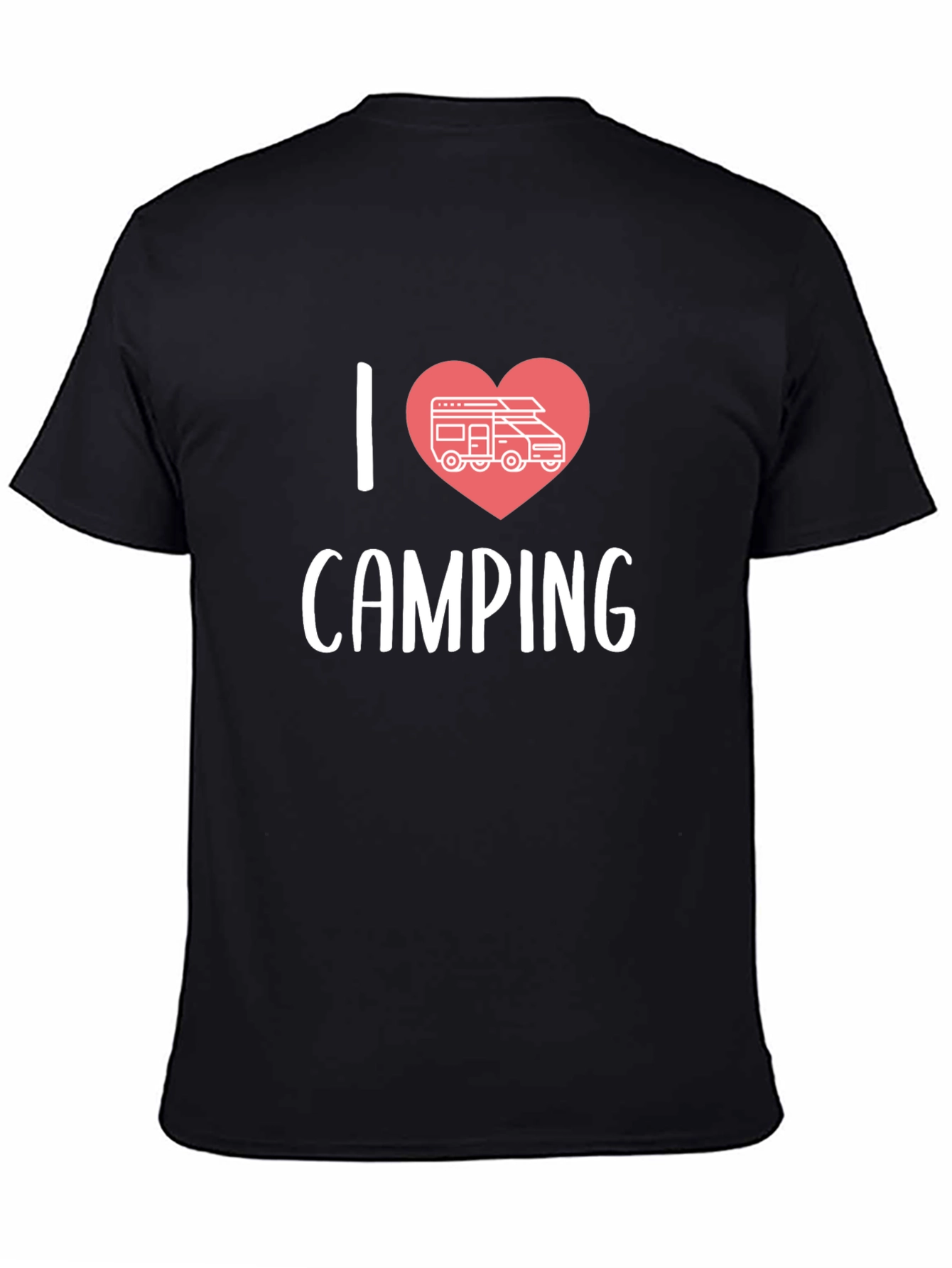 I Love Camping RV Heart Graphic T-Shirt
