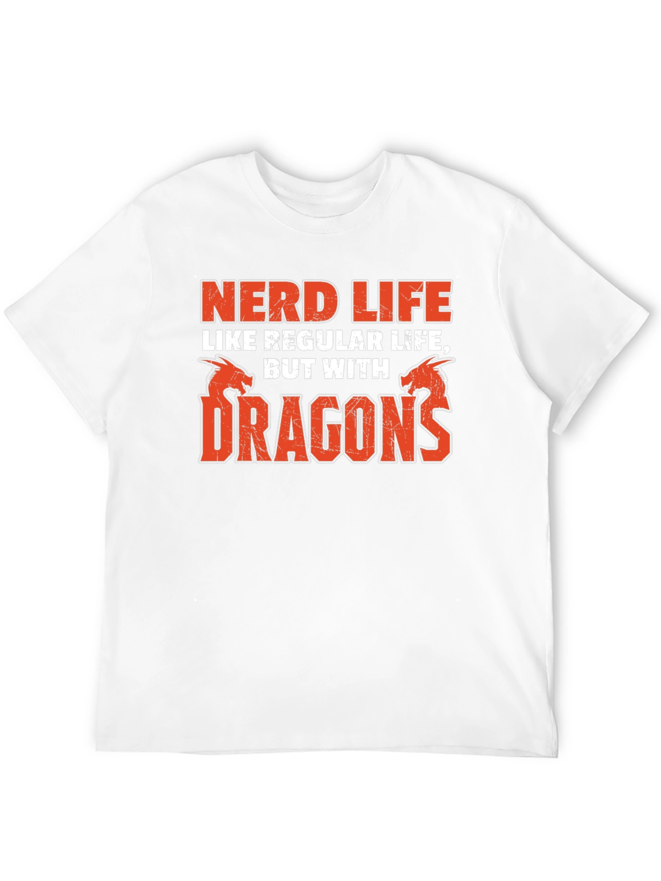 Nerd Life Dragons Graphic T-Shirt
