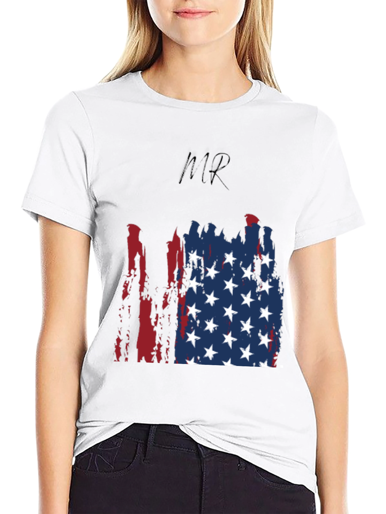 Patriotic MR American Flag Graphic Tee