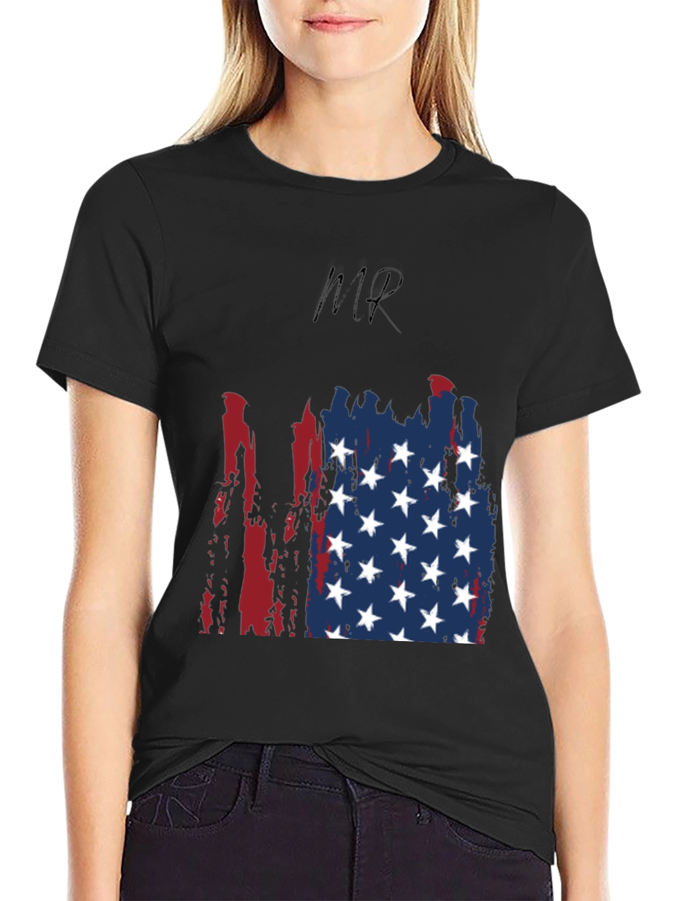 Patriotic MR American Flag Graphic Tee
