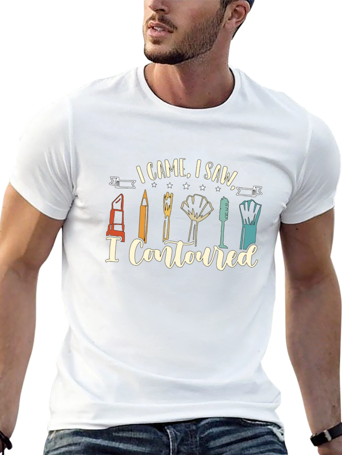 I Came I Saw I Contoured Graphic Tee