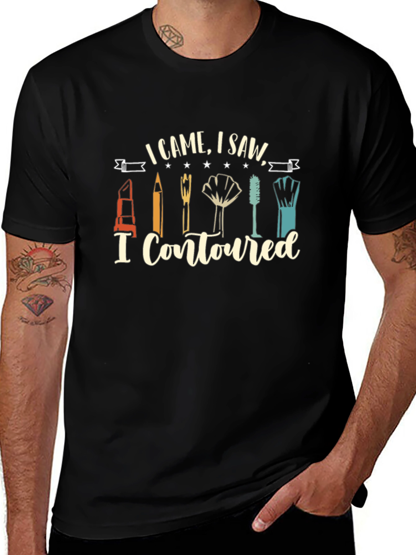 I Came I Saw I Contoured Graphic Tee