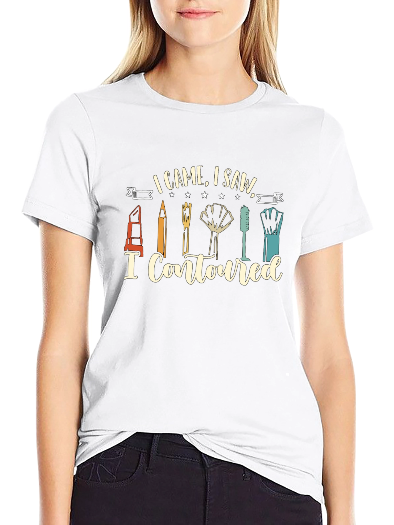 I Came I Saw I Contoured Graphic Tee