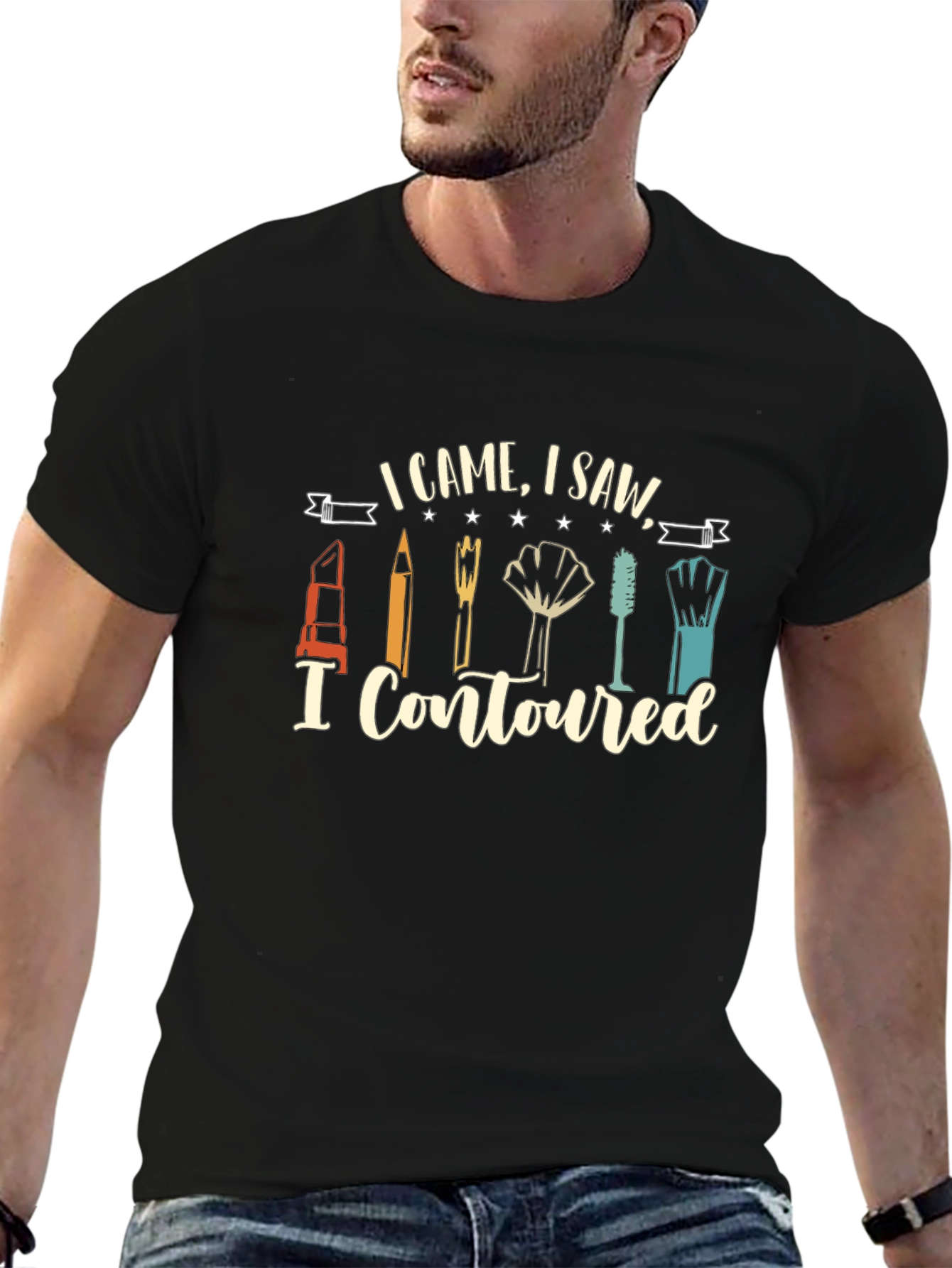 I Came I Saw I Contoured Graphic Tee