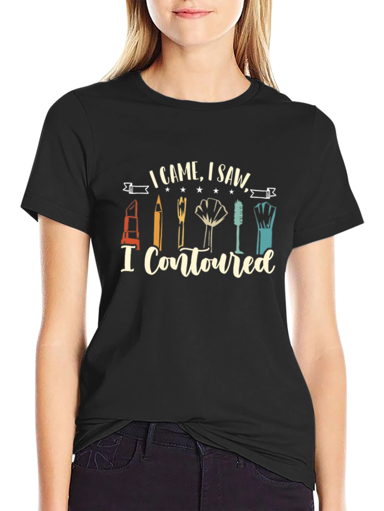 I Came I Saw I Contoured Graphic Tee
