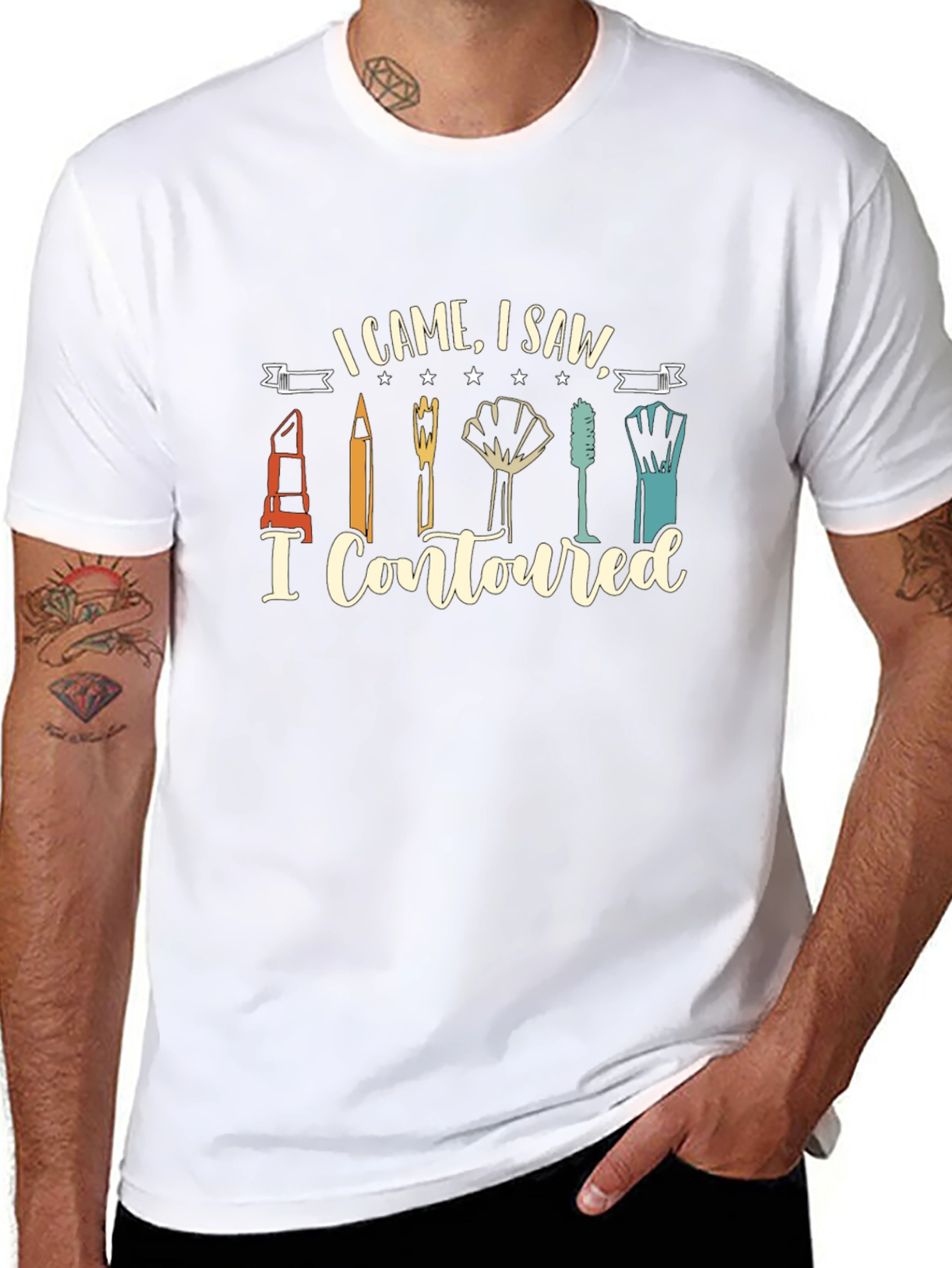 I Came I Saw I Contoured Graphic Tee