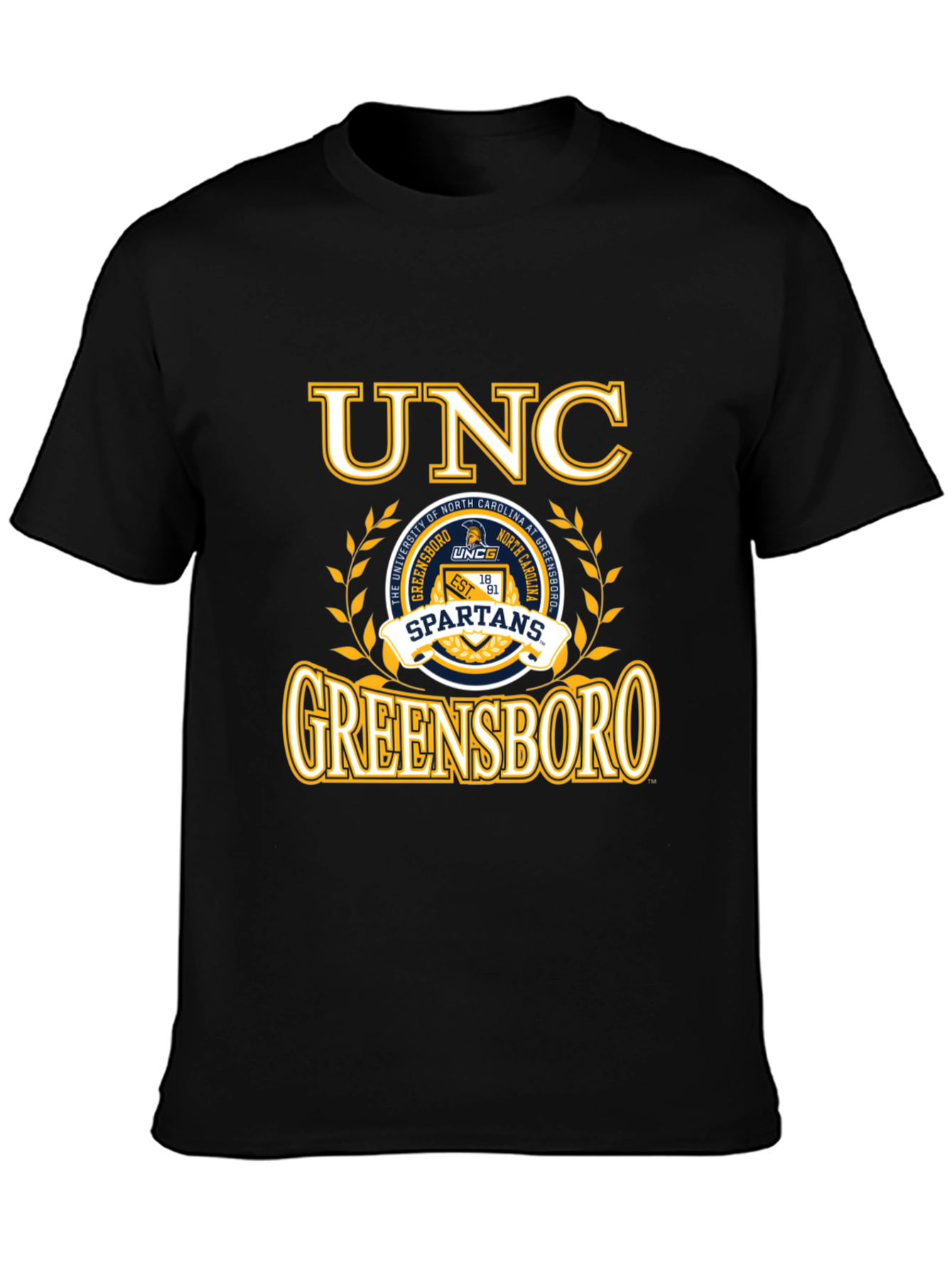 UNC Greensboro Spartans Black T-Shirt
