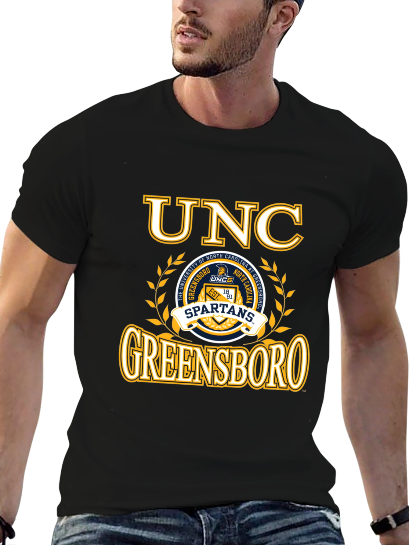 UNC Greensboro Spartans Black T-Shirt