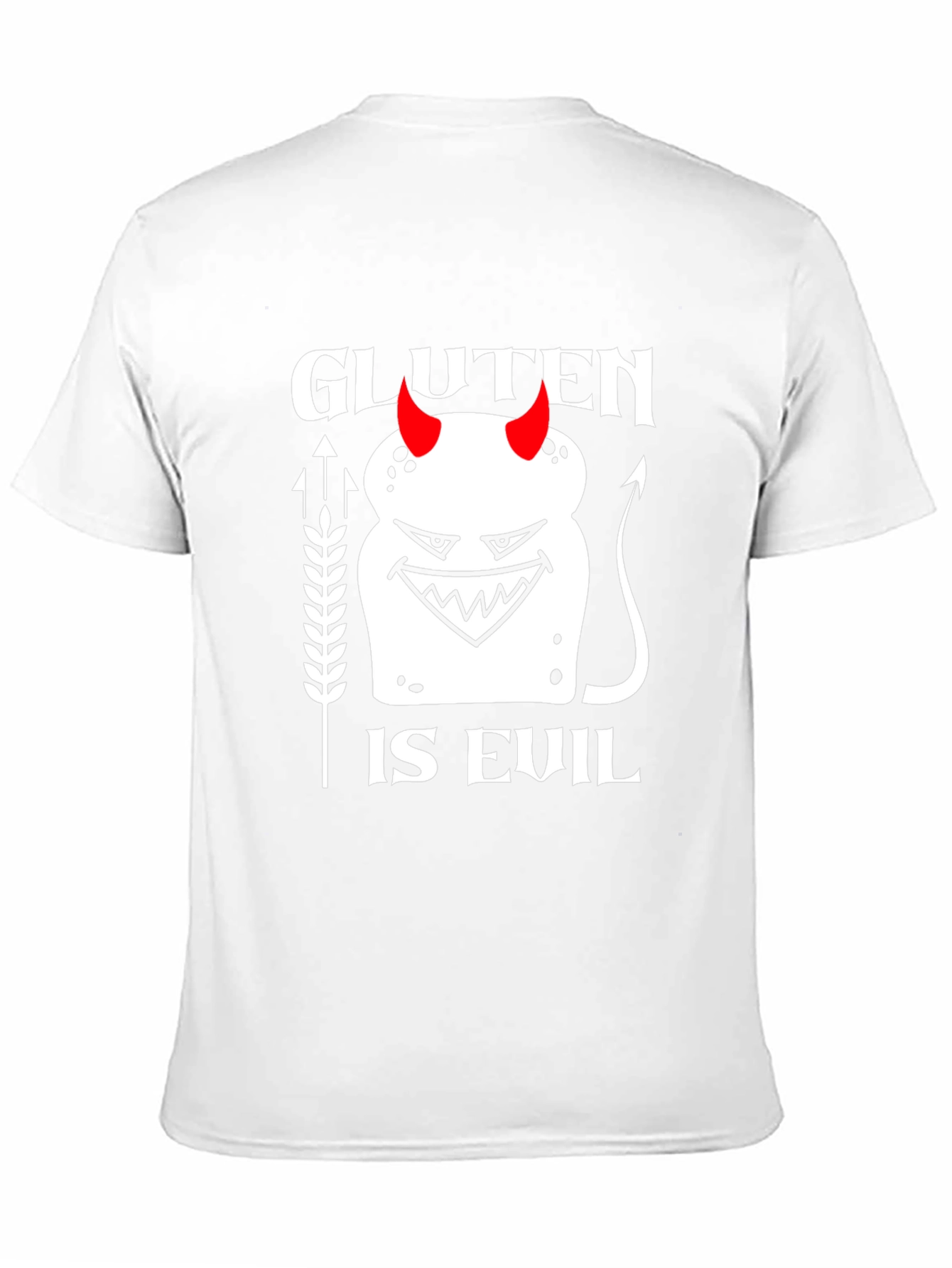 Gluten is Evil Graphic Tee - Black Cotton T-Shirt