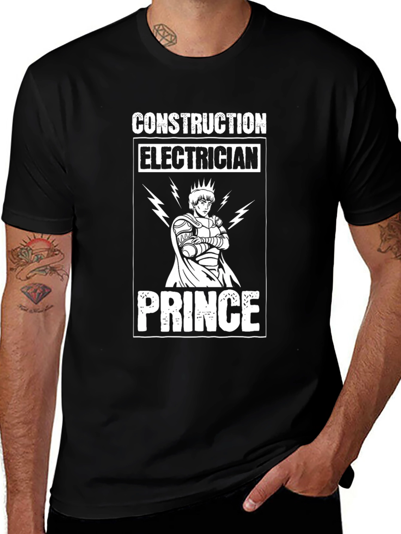 Construction Electrician Prince T-Shirt