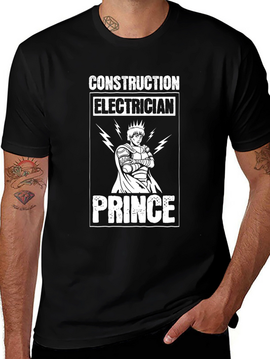 Construction Electrician Prince T-Shirt