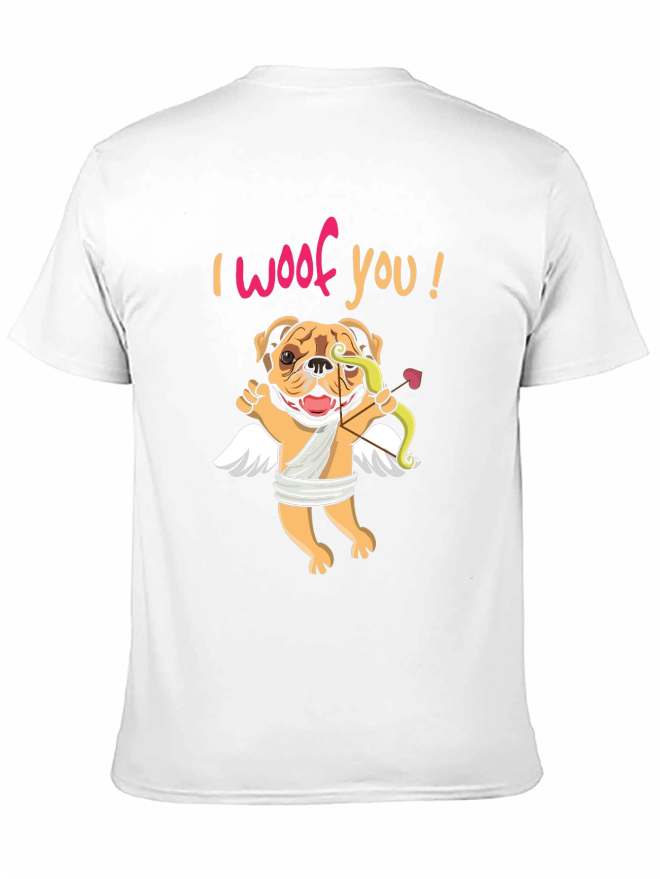I Woof You Valentines Day Dog Cupid T-Shirt