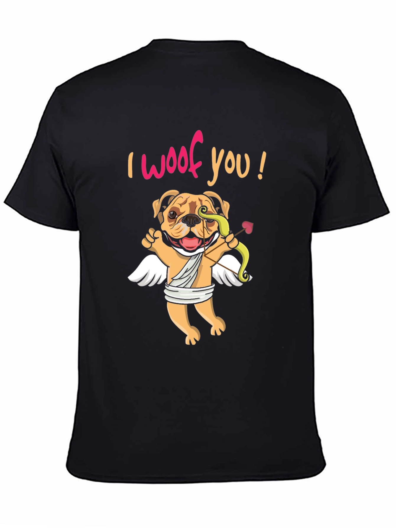 I Woof You Valentines Day Dog Cupid T-Shirt