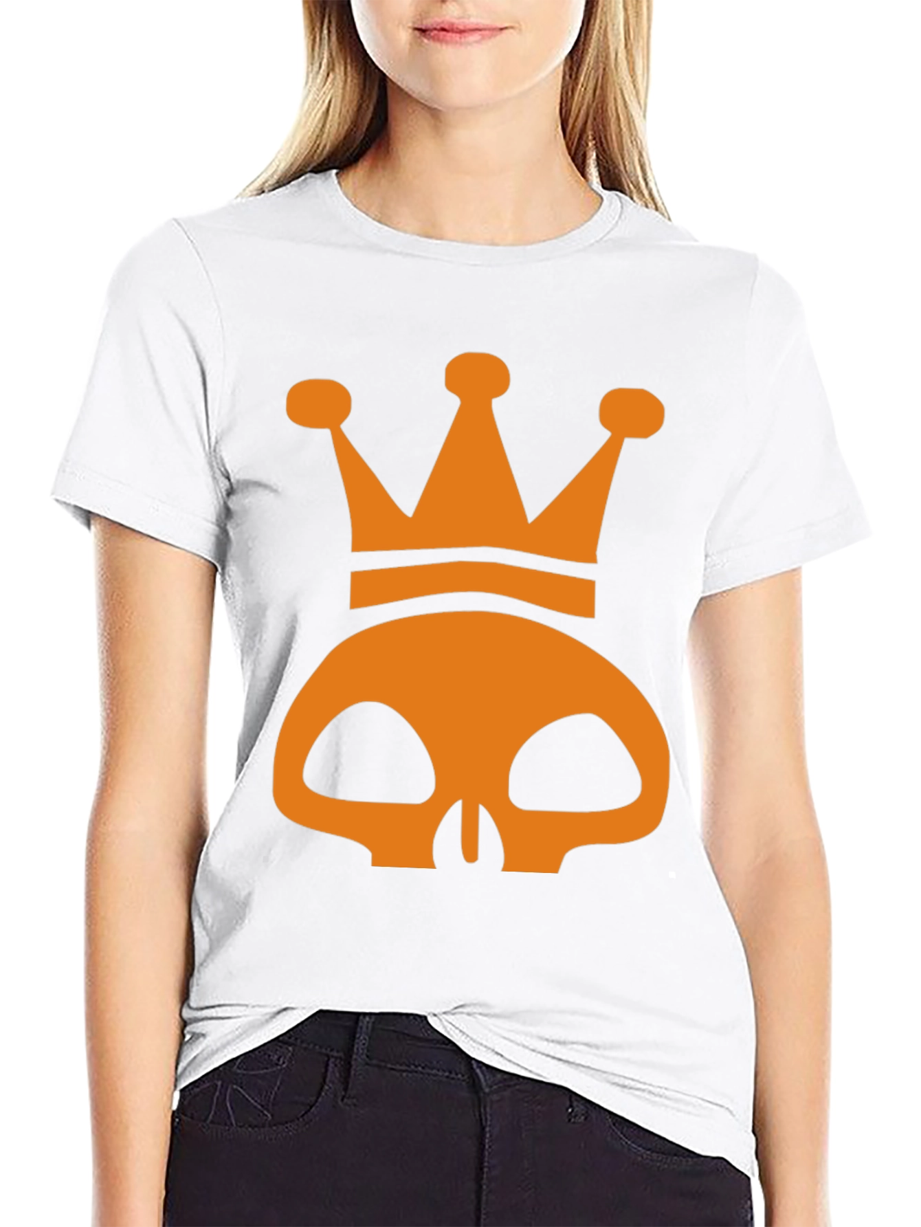 Skull Crown Graphic Tee - Mens Black T-Shirt