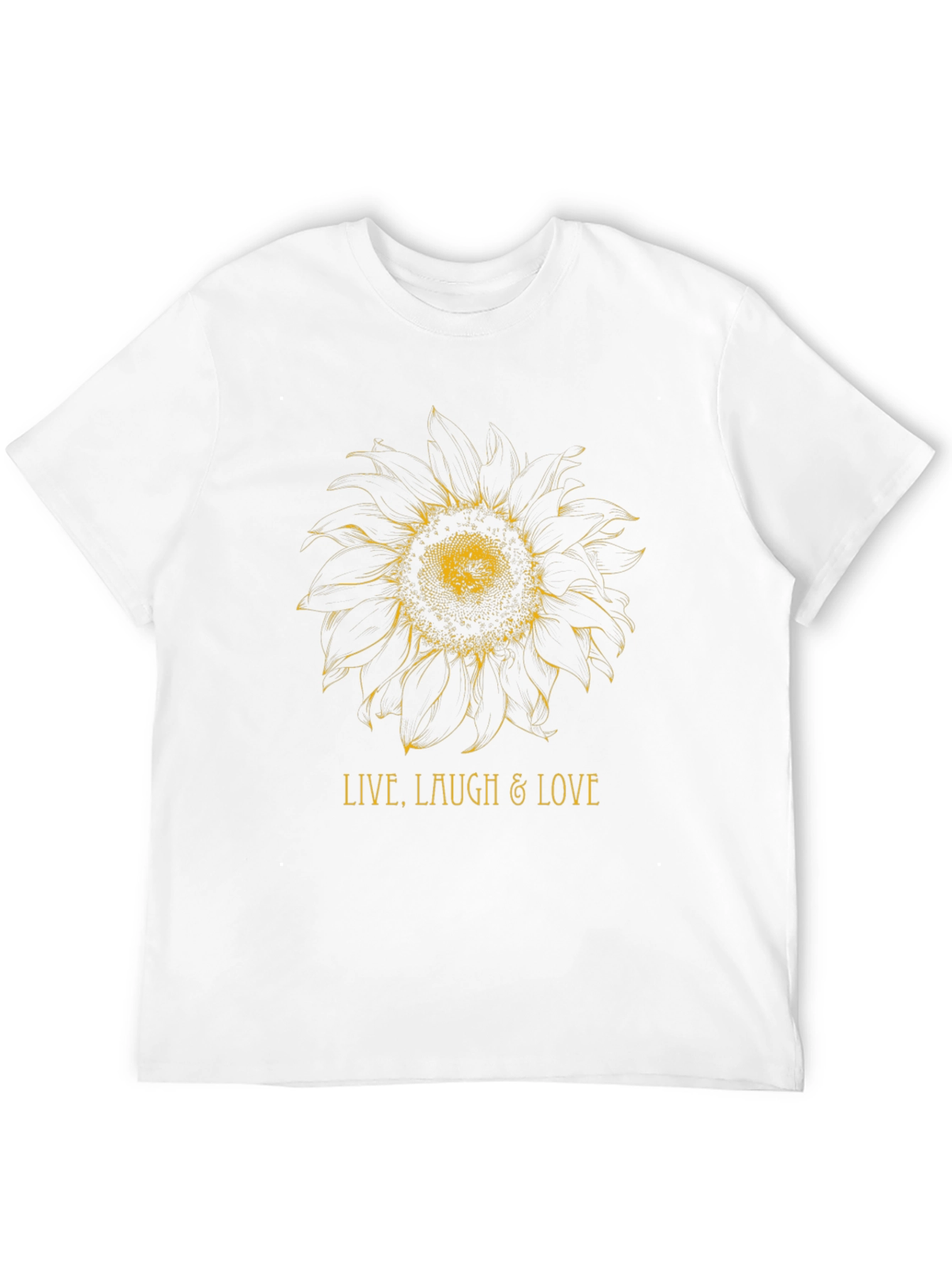 Sunflower Live Laugh Love Black Graphic Tee
