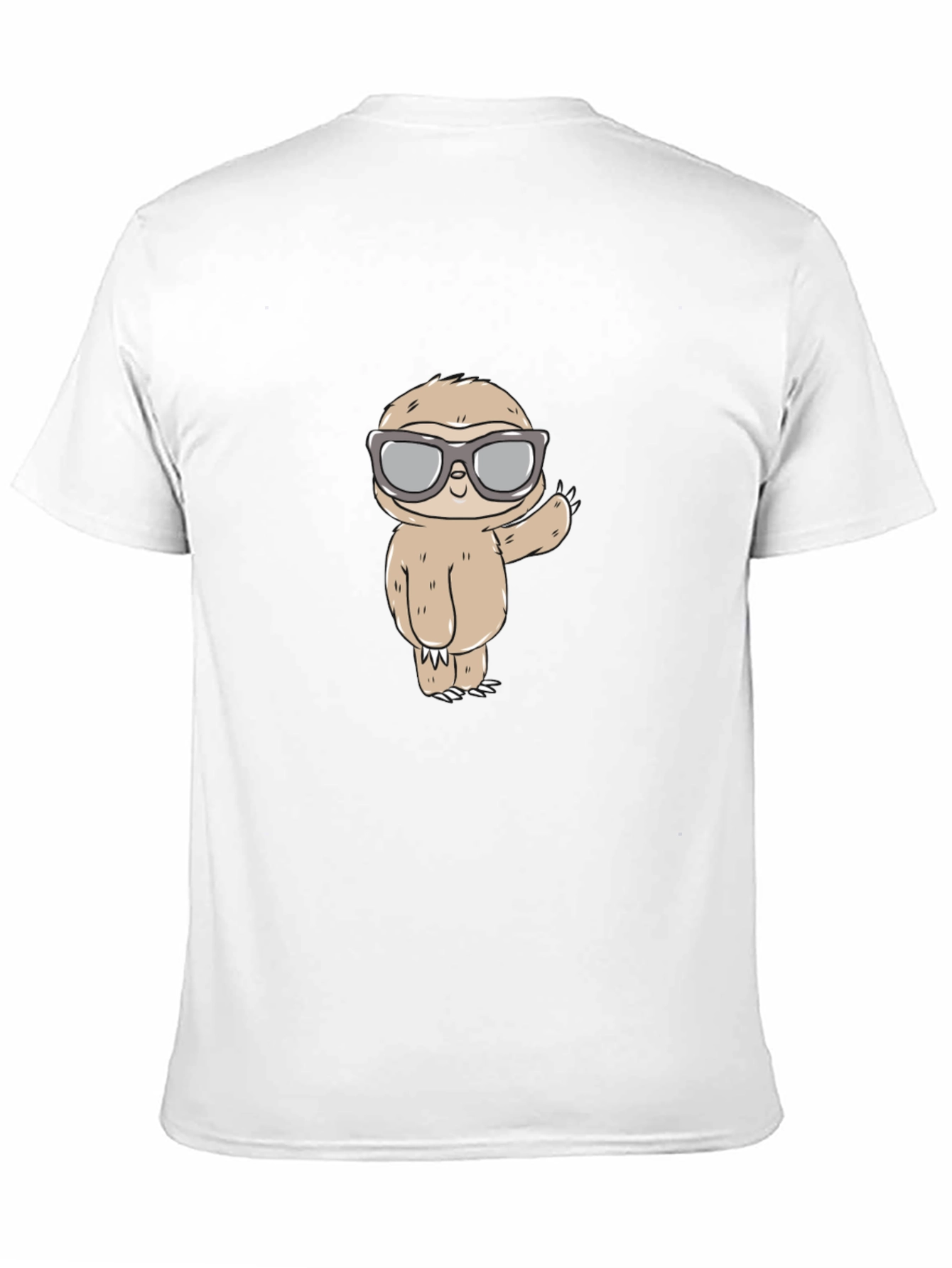 Sloth with Shades Graphic Tee - Mens Black T-Shirt