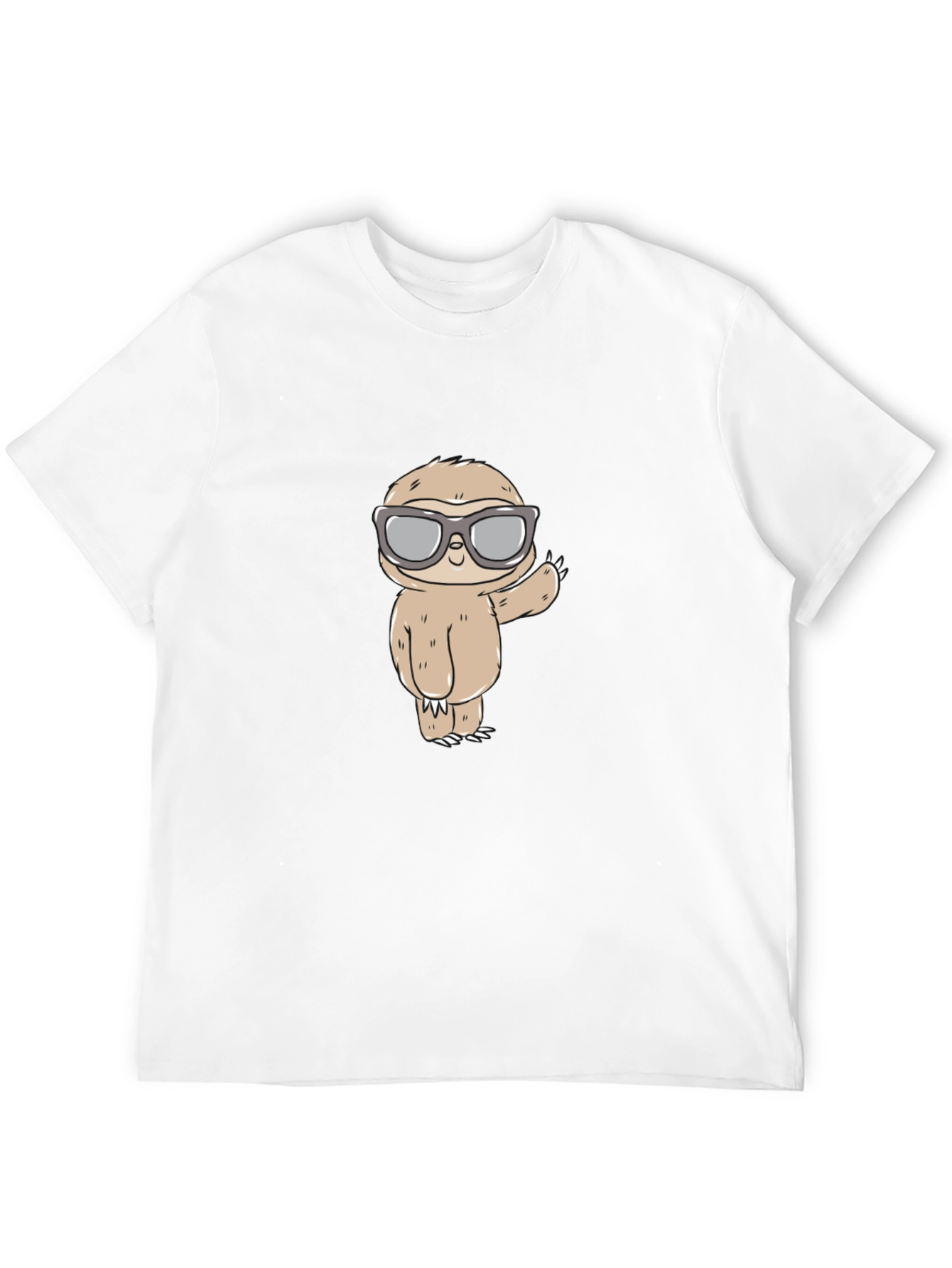 Sloth with Shades Graphic Tee - Mens Black T-Shirt