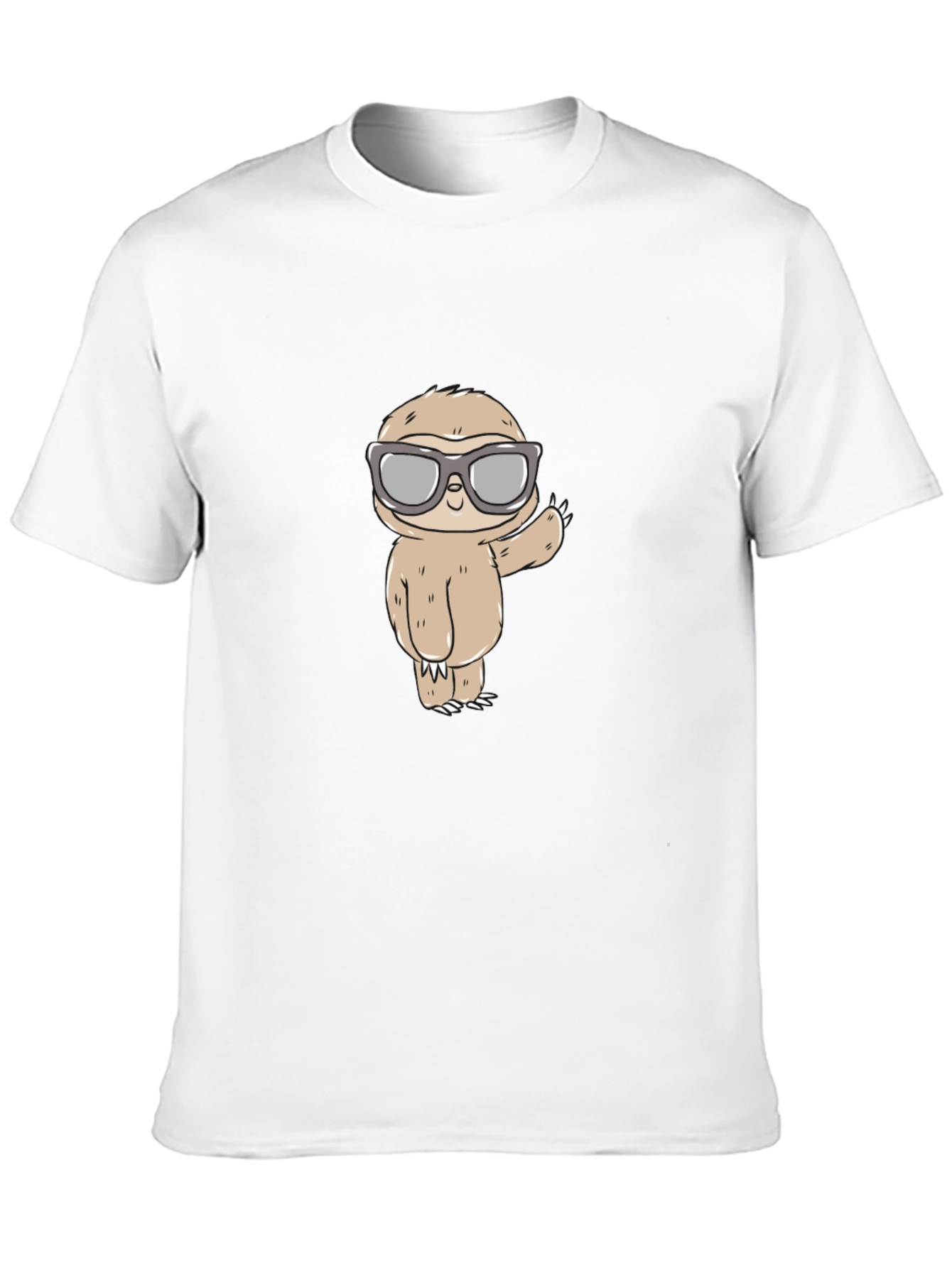 Sloth with Shades Graphic Tee - Mens Black T-Shirt