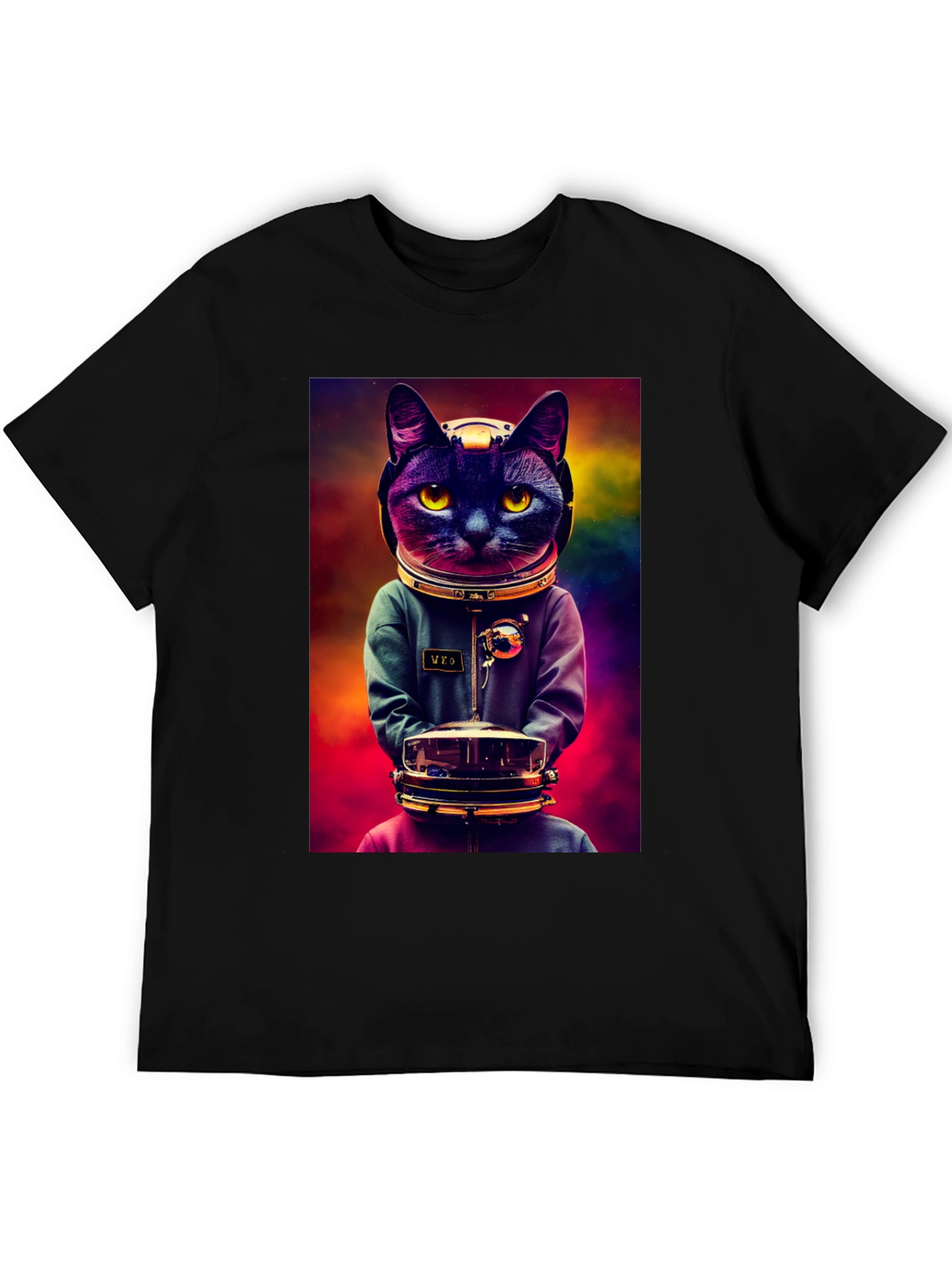 Astronaut Cat Graphic Tee - Space Kitten T-Shirt