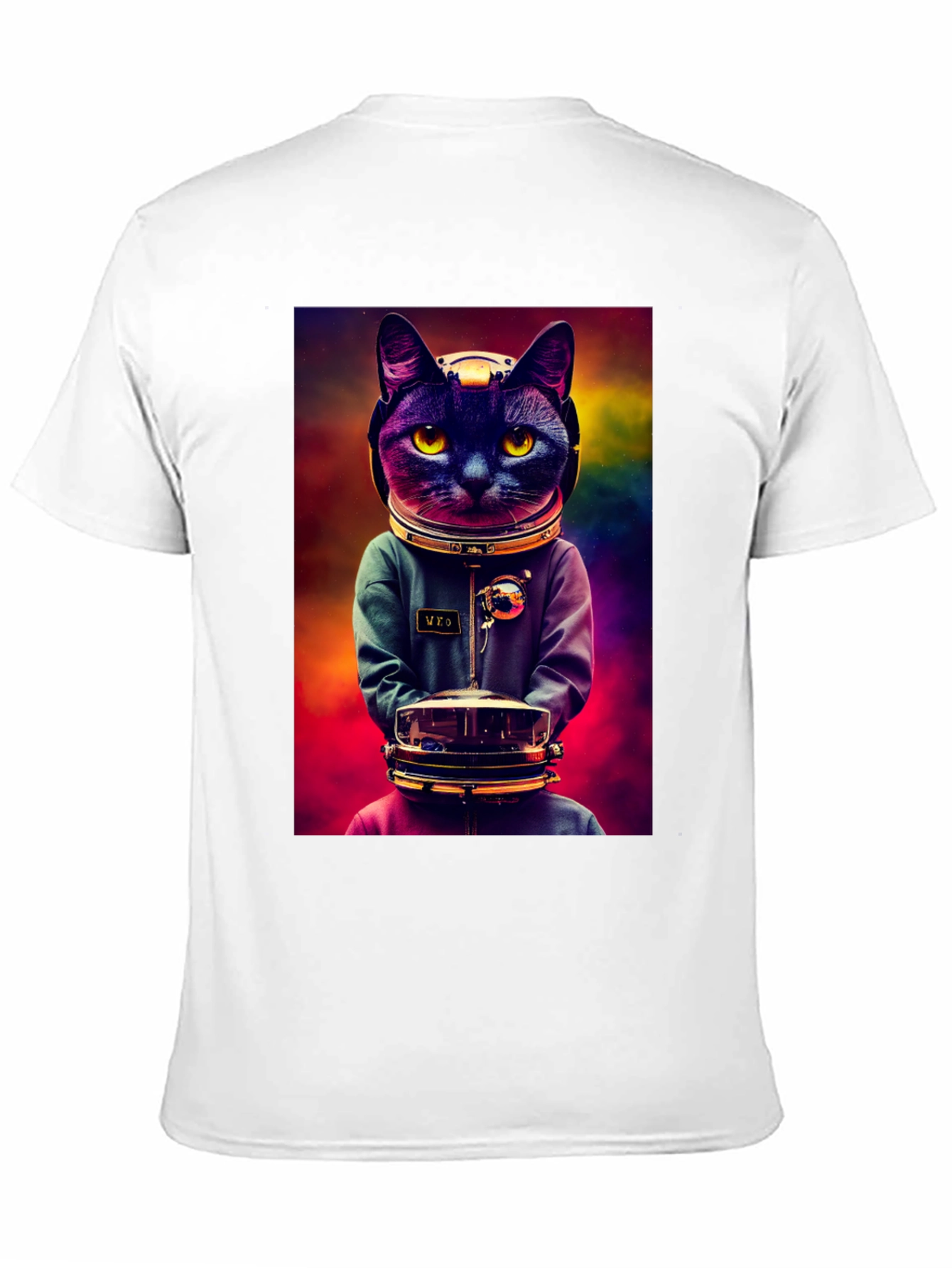 Astronaut Cat Graphic Tee - Space Kitten T-Shirt