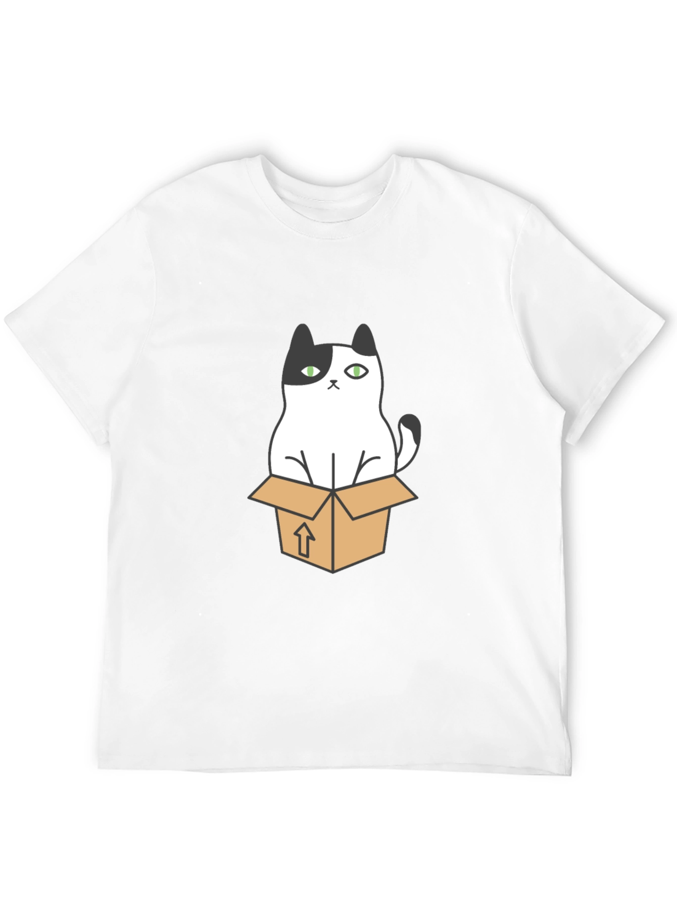 Cat in a Box Graphic T-Shirt