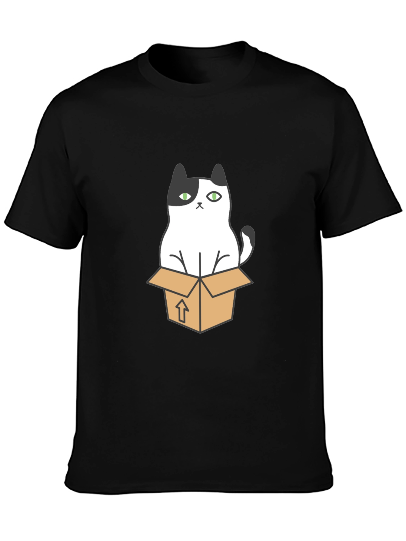 Cat in a Box Graphic T-Shirt