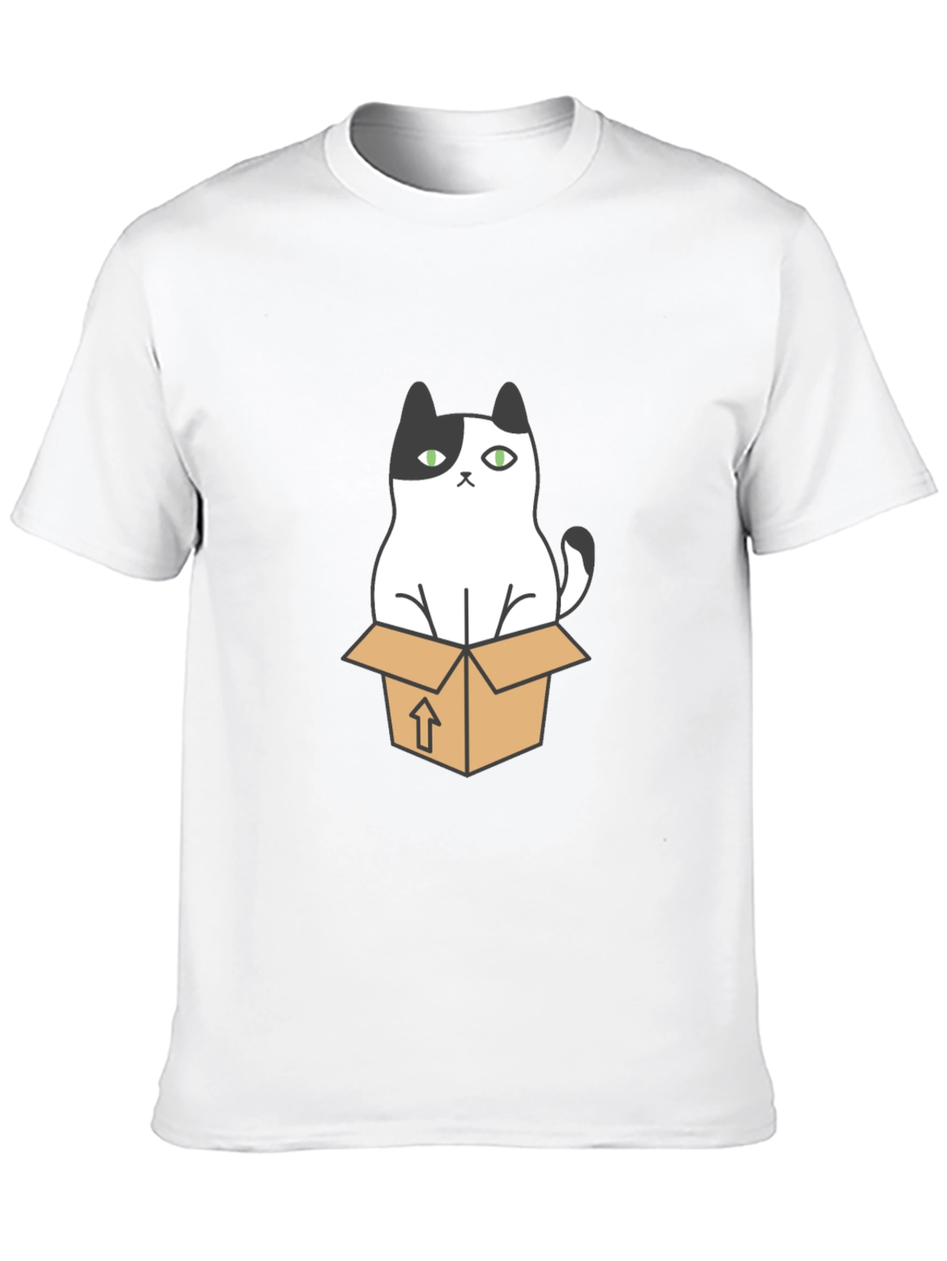 Cat in a Box Graphic T-Shirt