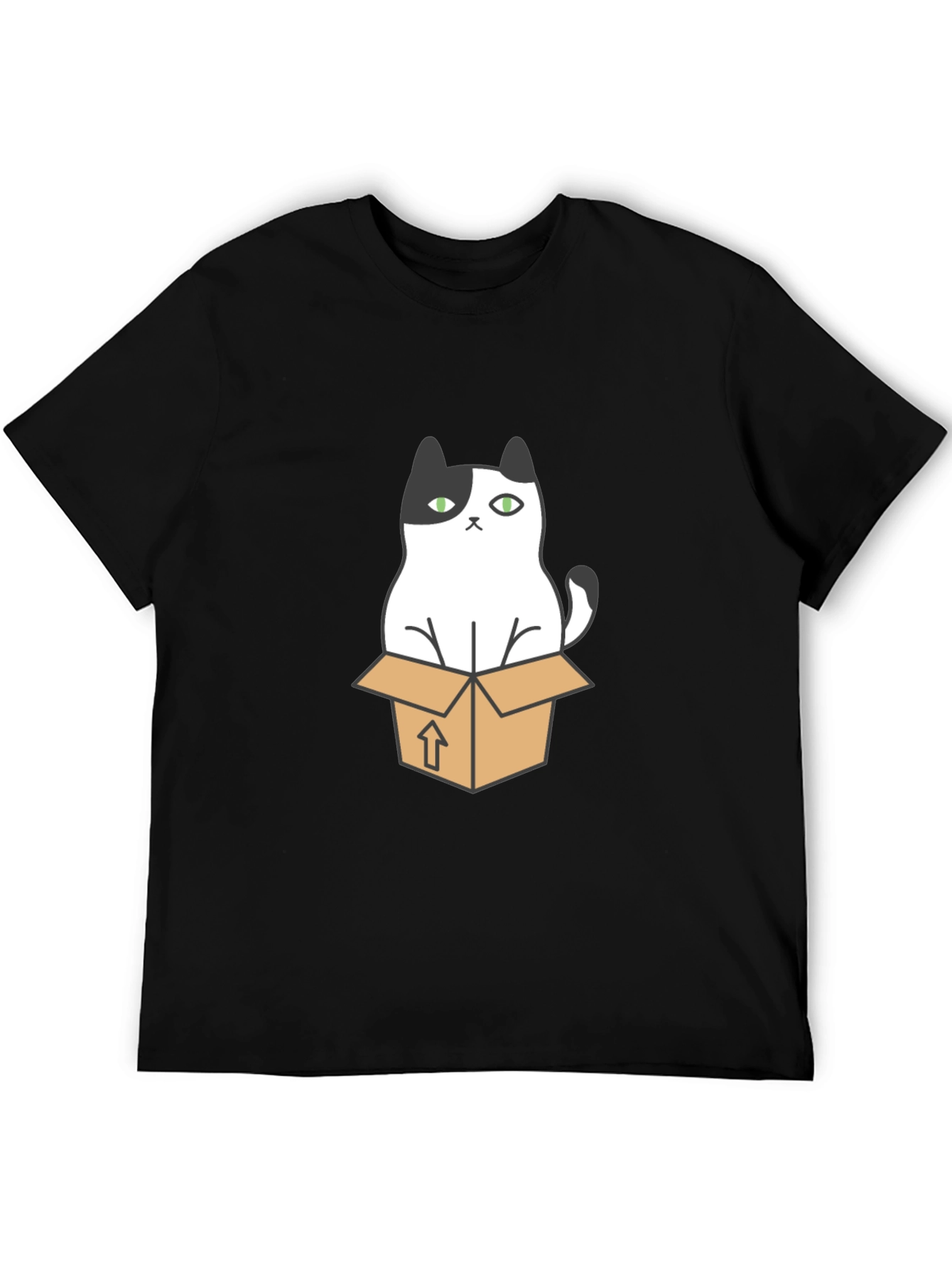 Cat in a Box Graphic T-Shirt