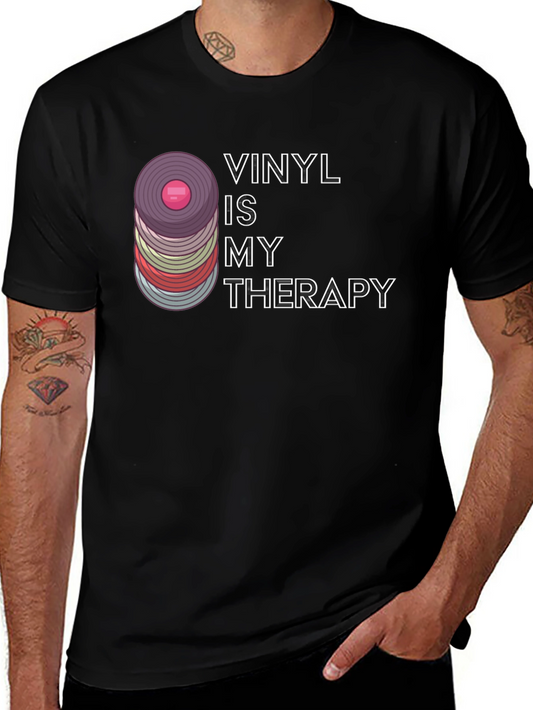 Vinyl is My Therapy Graphic Tee