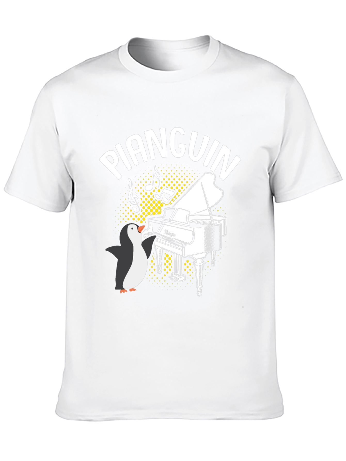 Pianquin Penguin Piano T-Shirt - Music Lover Tee