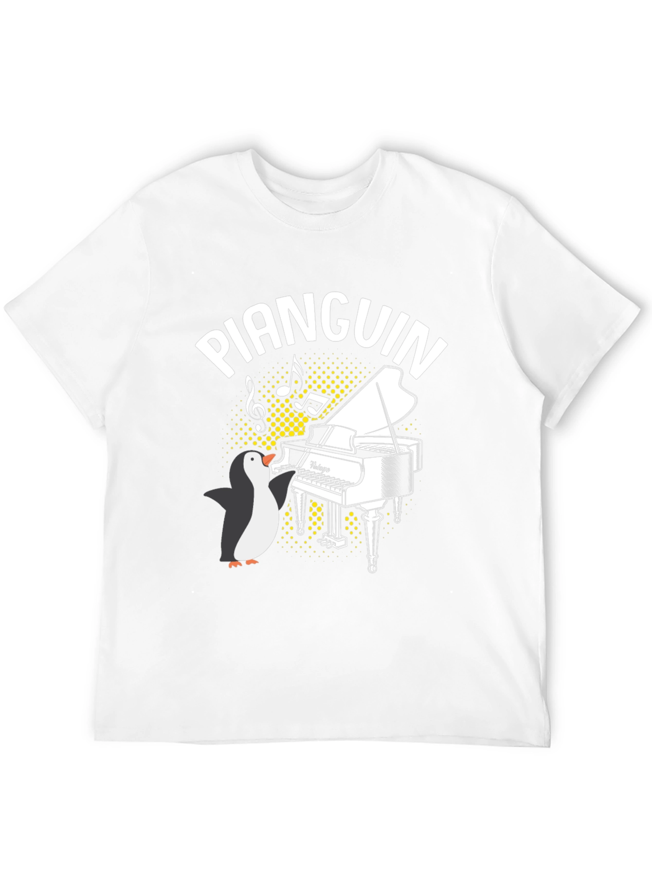 Pianquin Penguin Piano T-Shirt - Music Lover Tee