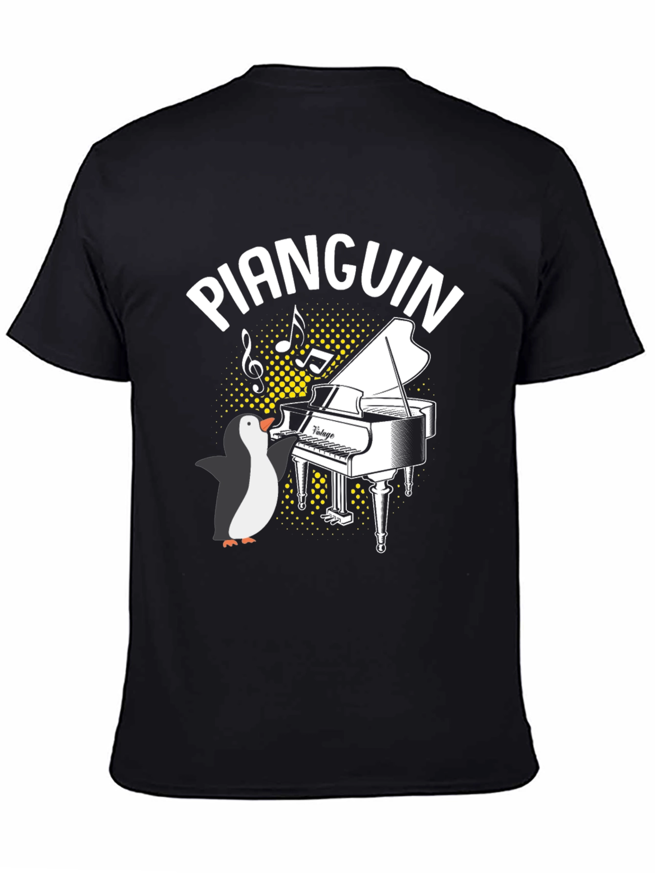 Pianquin Penguin Piano T-Shirt - Music Lover Tee