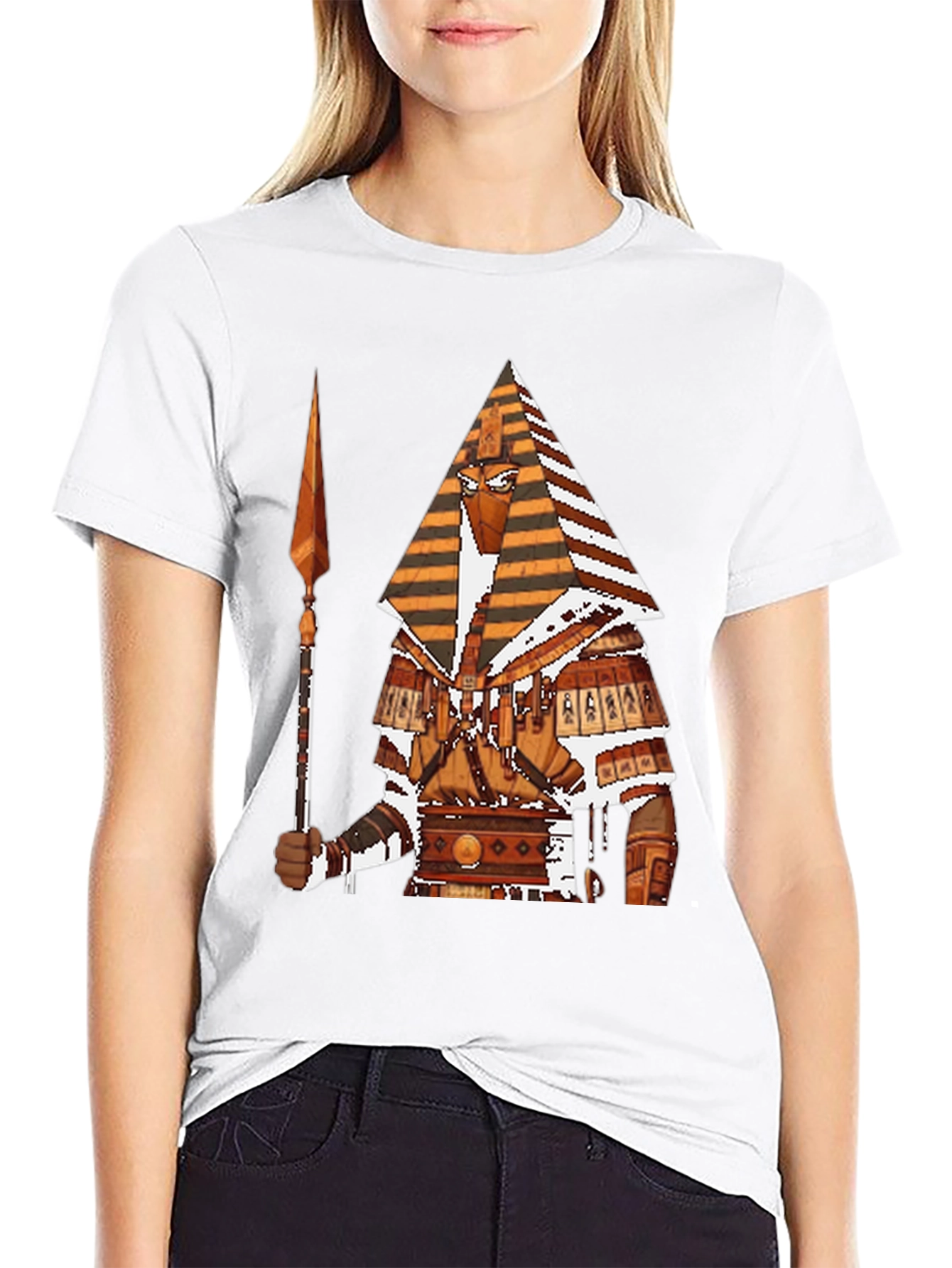 Egyptian Pharaoh Graphic T-Shirt - Black Cotton Tee