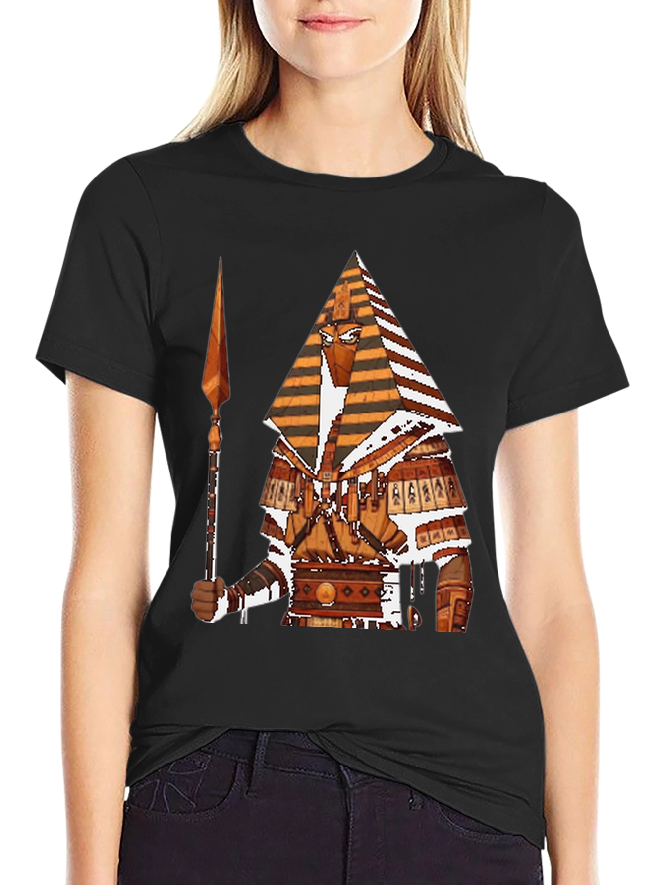 Egyptian Pharaoh Graphic T-Shirt - Black Cotton Tee