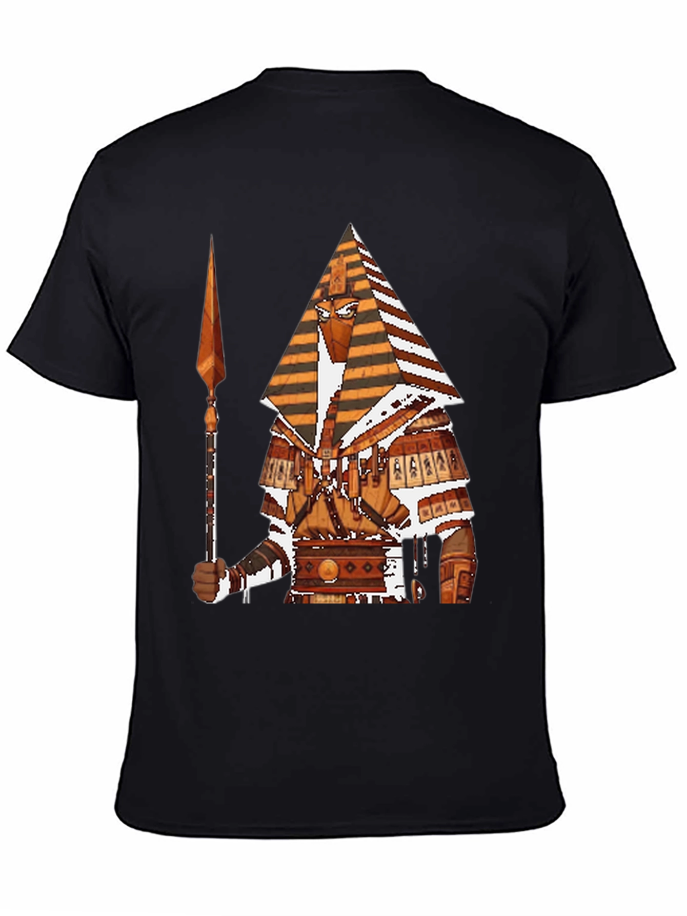 Egyptian Pharaoh Graphic T-Shirt - Black Cotton Tee
