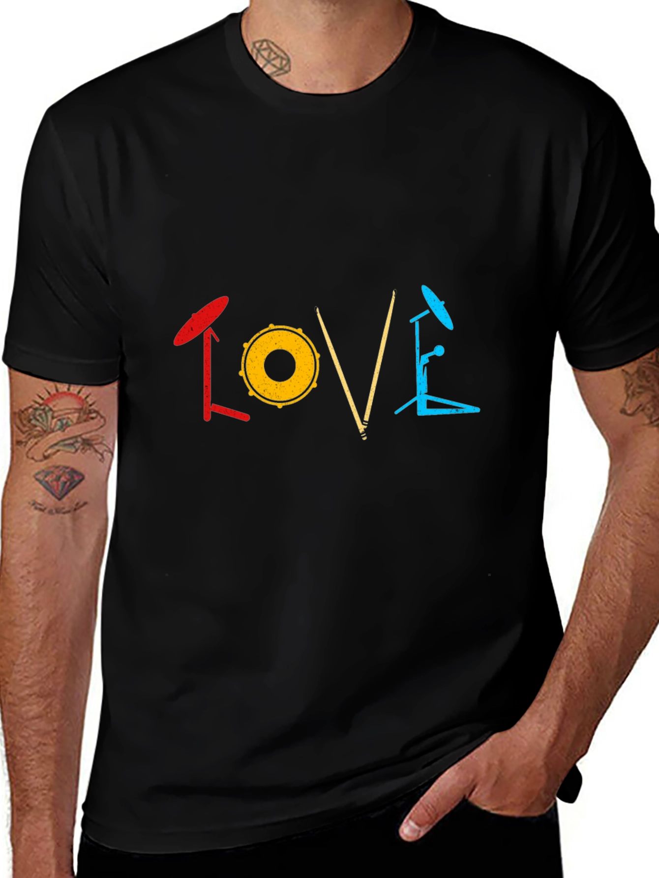 Drummer Love T-Shirt - Music Lover Tee