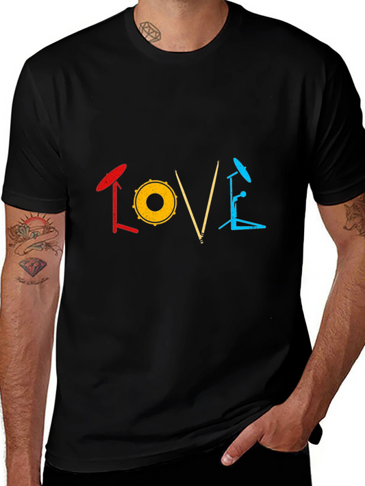 Drummer Love T-Shirt - Music Lover Tee