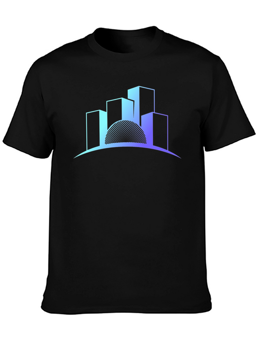 Cityscape Gradient T-Shirt - Modern Graphic Tee