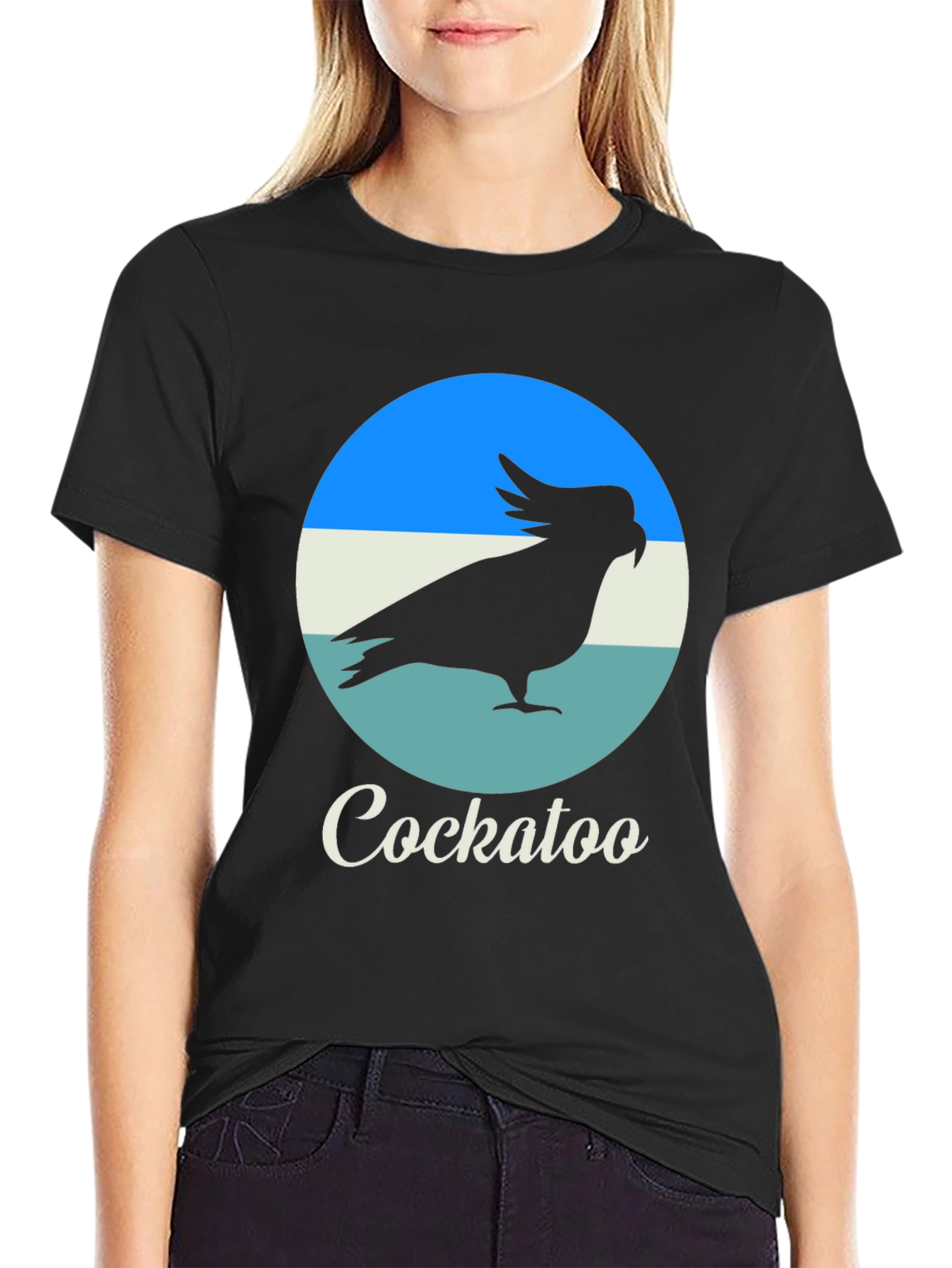 Cockatoo Graphic T-Shirt - Black