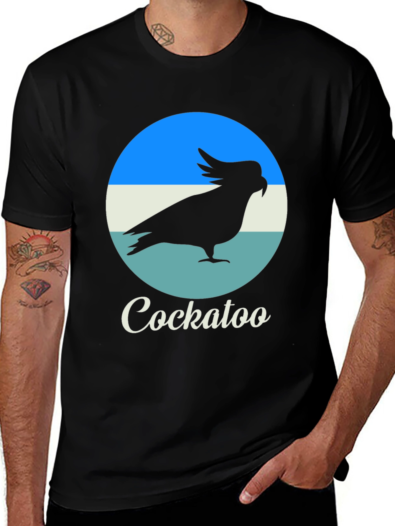 Cockatoo Graphic T-Shirt - Black