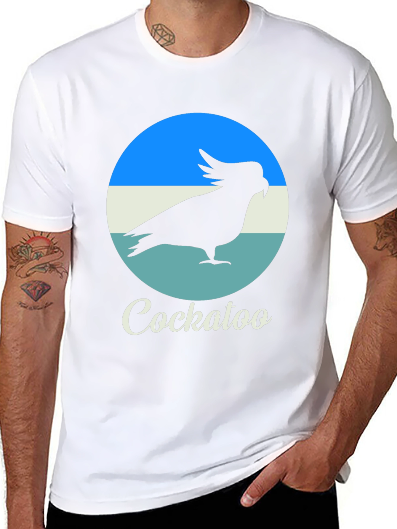 Cockatoo Graphic T-Shirt - Black