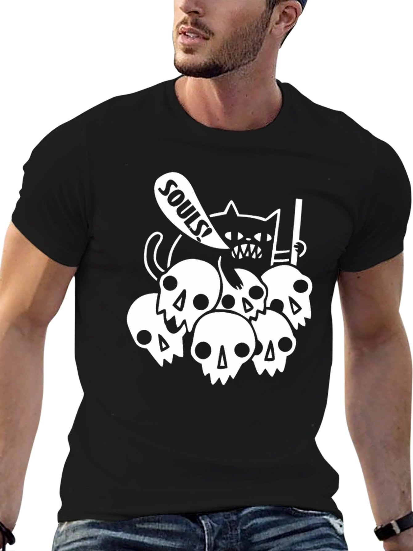 Souls Cat Graphic T-Shirt