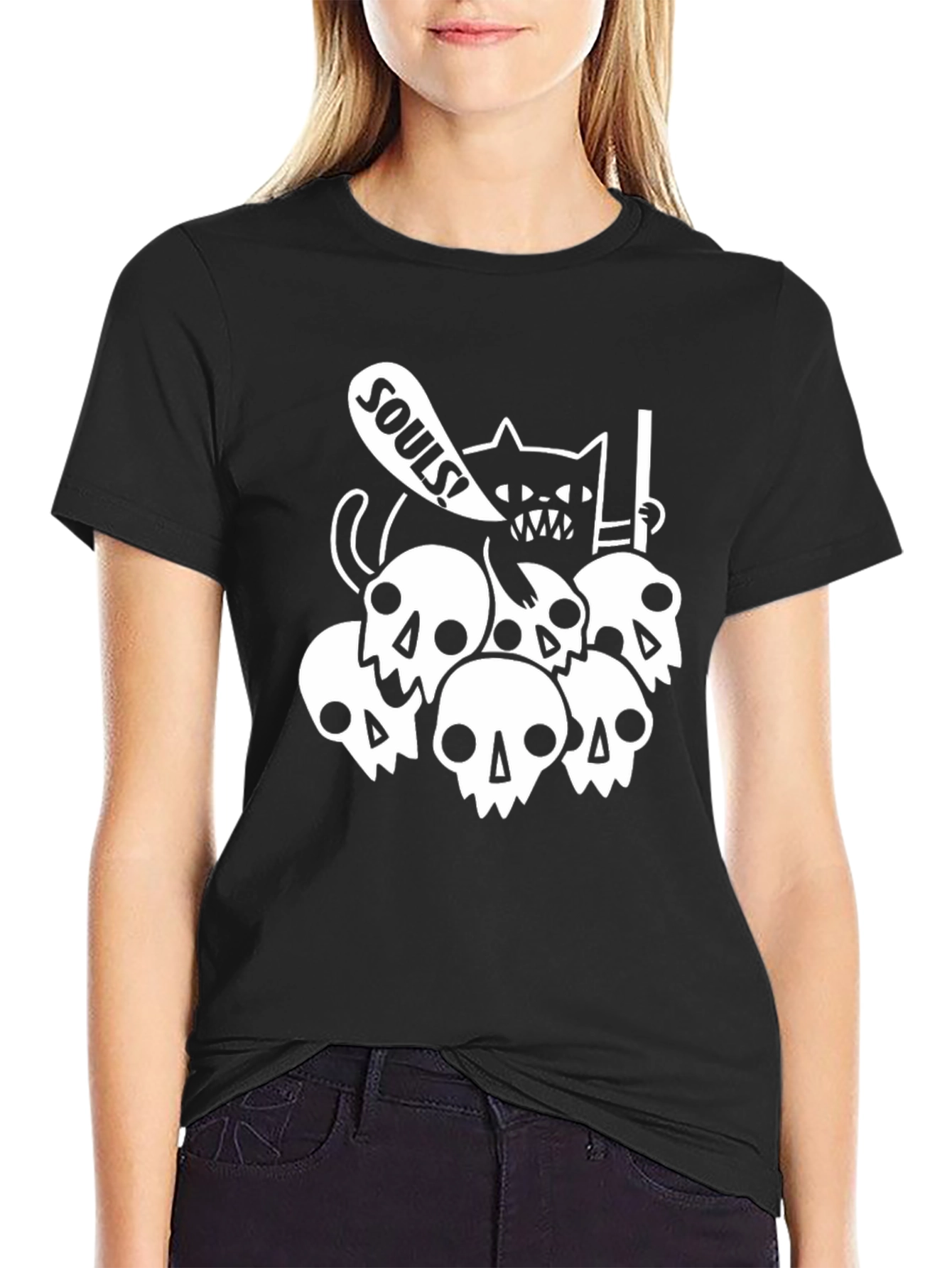 Souls Cat Graphic T-Shirt